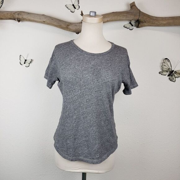 Madewell gray scoop hem tshirt - Picture 1 of 8